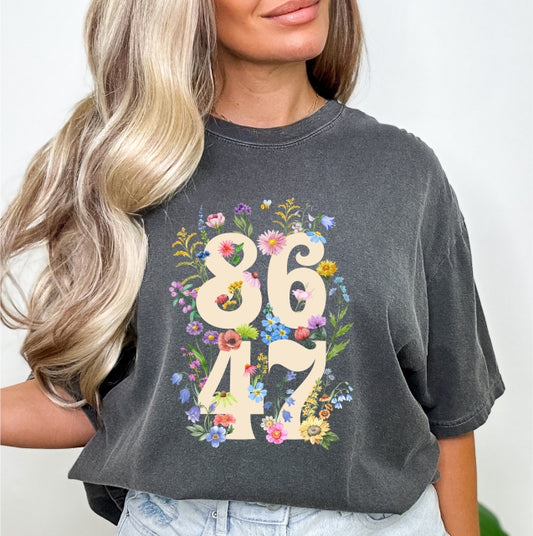 8647 Floral Tee