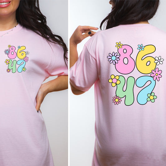 8647 Bubble Letters Tee