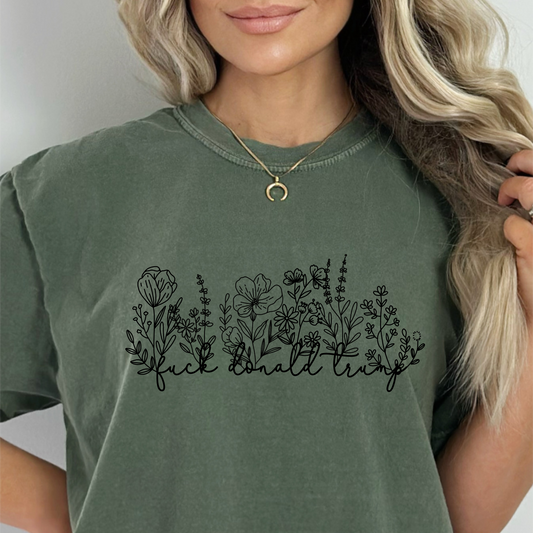 Minimalist floral FDT Tee