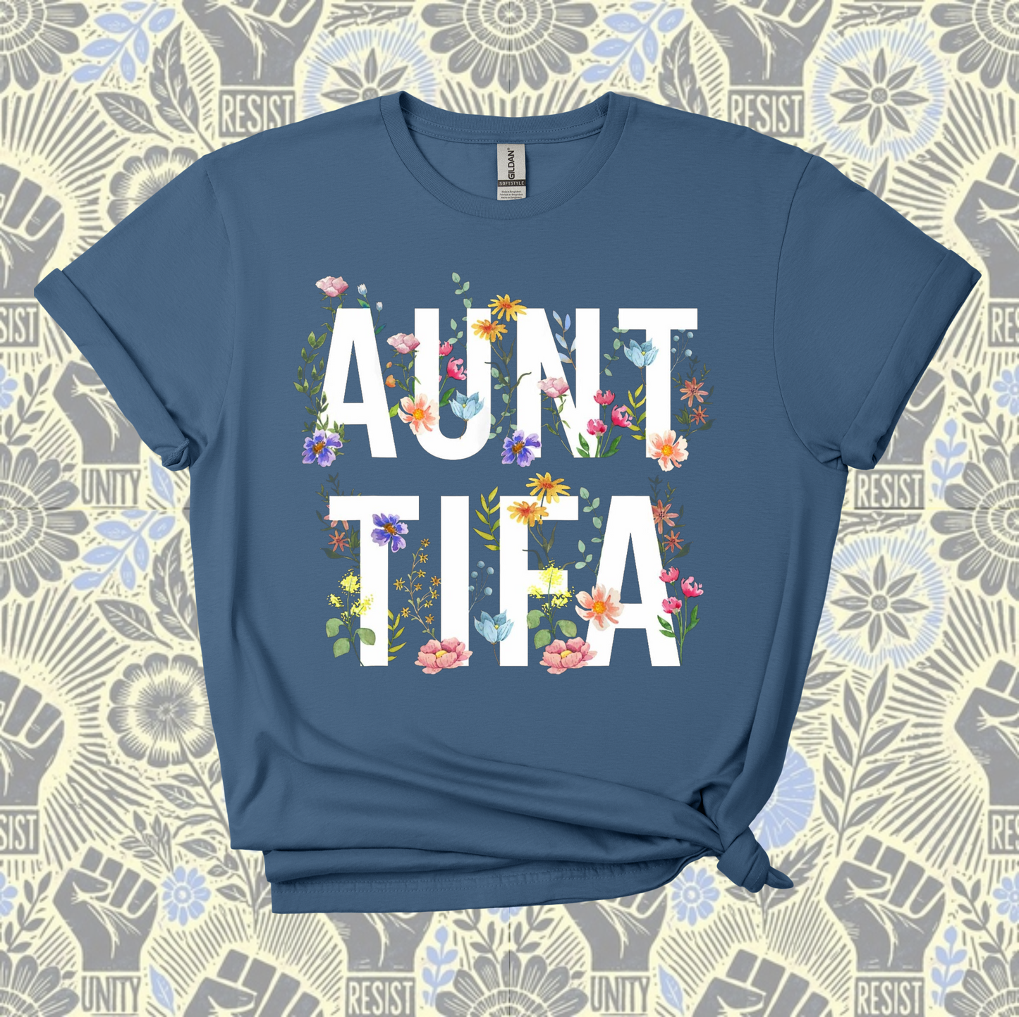 Aunt Tifa Floral Tee/Crew/Hoodie