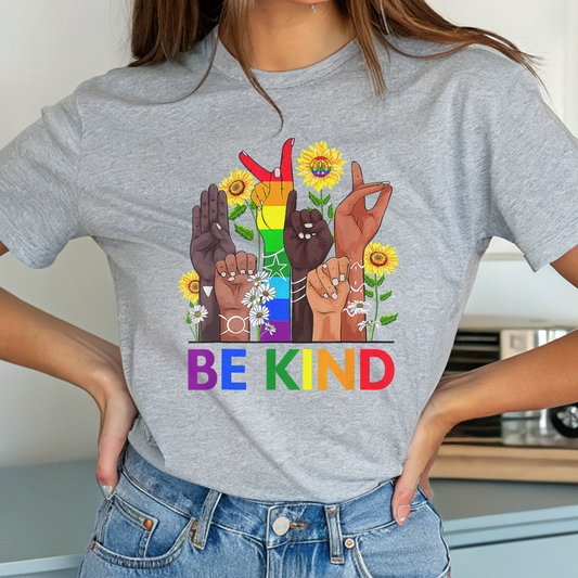 ASL Be Kind Pride Tee