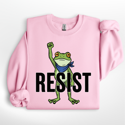Resist w/ Frog - Pink